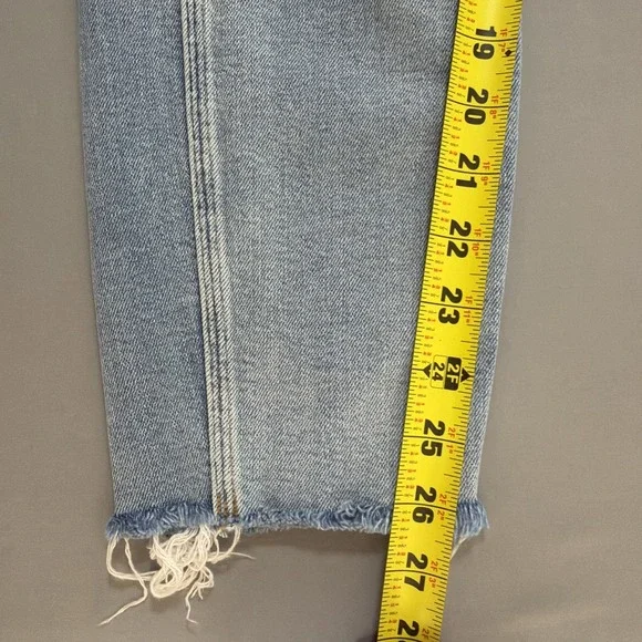 Polo Ralph Lauren Womens Mid-Rise Skinny Crop Blue Light Wash Denim Jeans 31x26 - Picture 16 of 16